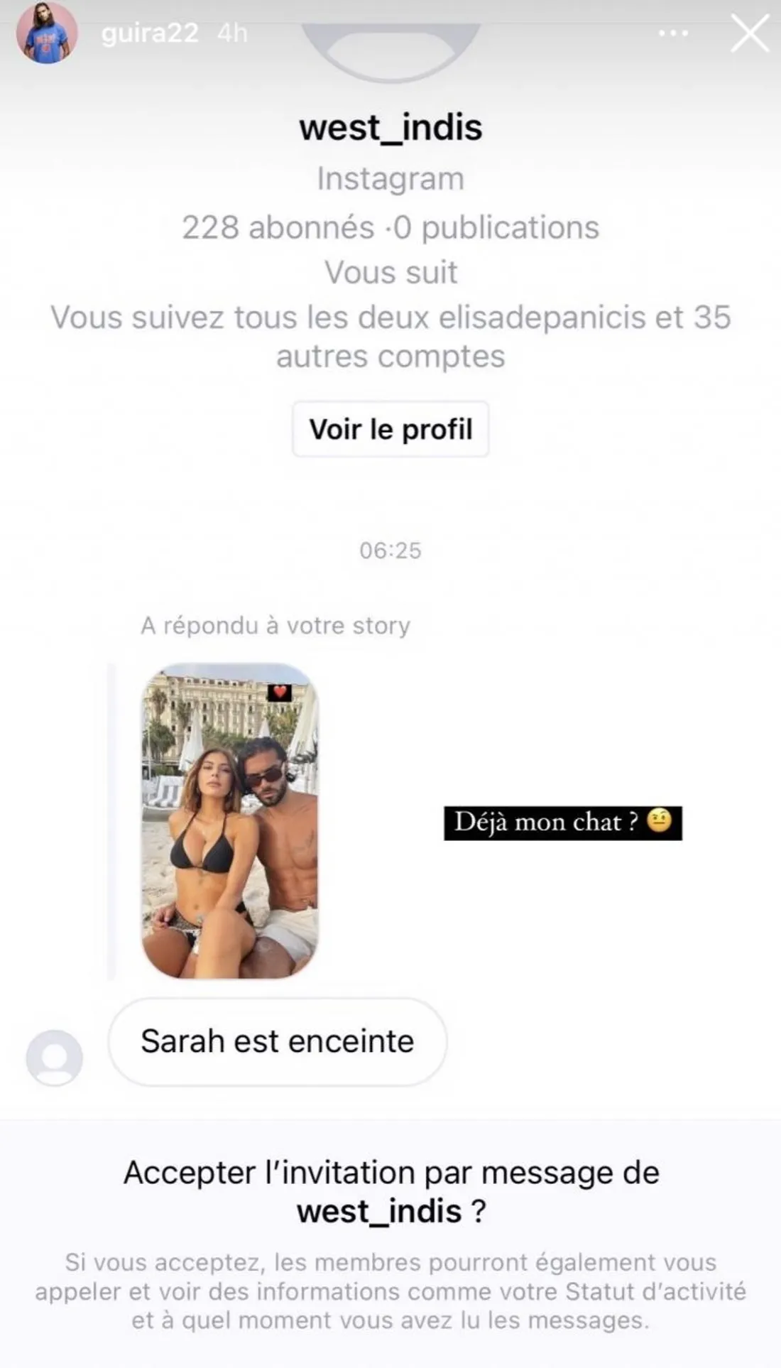 Sarah Lopez enceinte de Julien Guirado ? Il réagit !